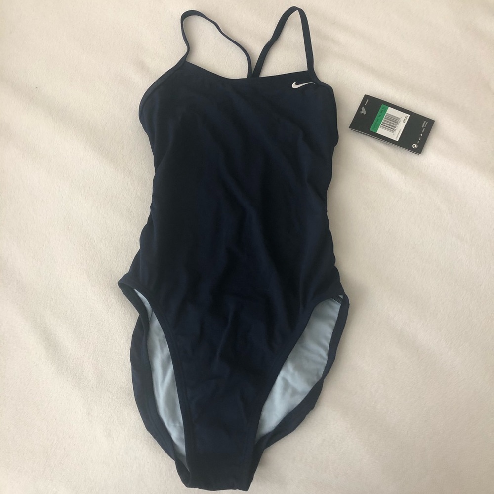 Nike Performance Poly Swimsuit Size 28/Girl 12 - Picture 3 of 6